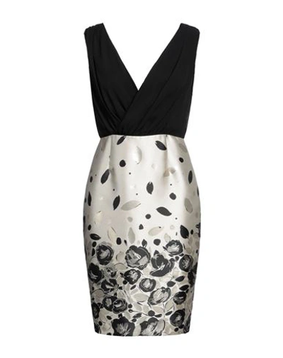 D'andrea Collection Woman Mini Dress Black Size 6 Polyester, Metallic Polyester, Polyamide, Elastane