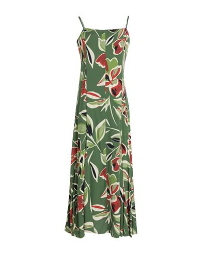 Sophie And Lucie Woman Midi Dress Green Size 8 Viscose