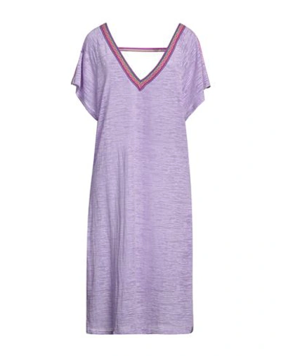 Pitusa Woman Cover-up Light Purple Size Onesize Cotton, Polyester