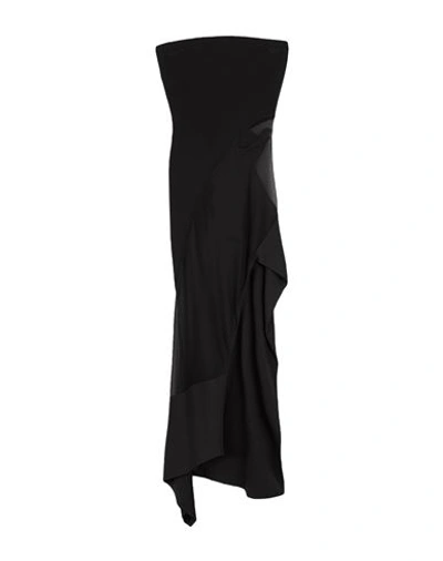 Mugler Woman Mini Dress Black Size M Viscose, Polyamide, Polyester
