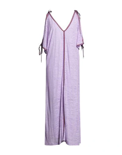 Pitusa Woman Maxi Dress Light Purple Size Onesize Cotton, Polyester
