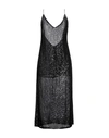 The Nina Studio Woman Midi Dress Black Size L Polyester