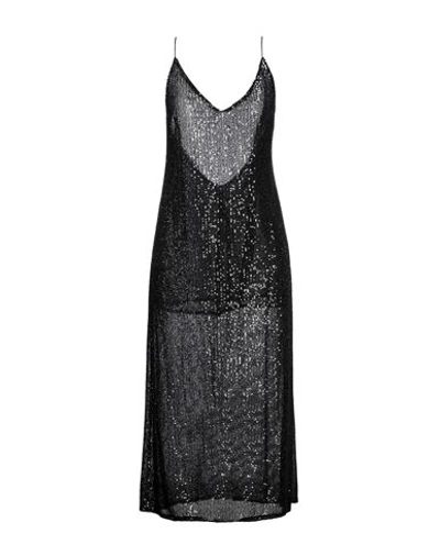 The Nina Studio Woman Midi Dress Black Size L Polyester