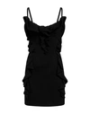 Del Core Woman Mini Dress Black Size 4 Viscose, Acetate, Silk In Black
