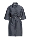 Sandro Woman Mini Dress Grey Size 2 Polyester, Polyamide In Grey