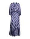 Sandro Woman Maxi Dress Purple Size 10 Viscose In Purple
