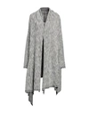 UN-NAMABLE UN-NAMABLE WOMAN OVERCOAT & TRENCH COAT GREY SIZE 8 COTTON