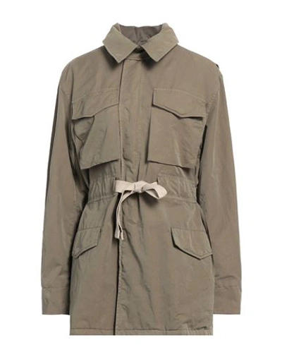 Our Legacy Woman Jacket Khaki Size 8 Cotton, Polyamide In Beige