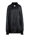 Mm6 Maison Margiela Woman Jacket Black Size M Cotton, Polyester