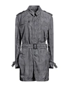 Husky Woman Overcoat & Trench Coat Midnight Blue Size 14 Polyamide, Polyurethane In Blue