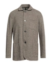 Harris Wharf London Man Blazer Dark Brown Size 44 Virgin Wool, Cotton, Polyamide, Elastane In Brown