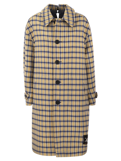 Marni Oversized Reversible Coat With Collar And Cut On The Back Of The Neck In Beige