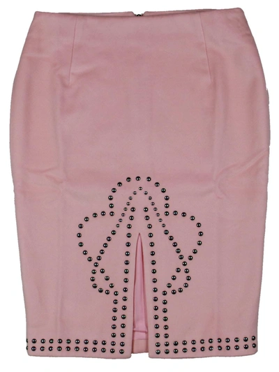 Endless Rose Womens Fleece Embellished Pencil Skirt In Pink