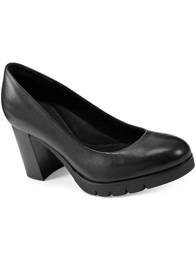 Easy Spirit Mckay Womens Leather Slip-on Loafers In Black