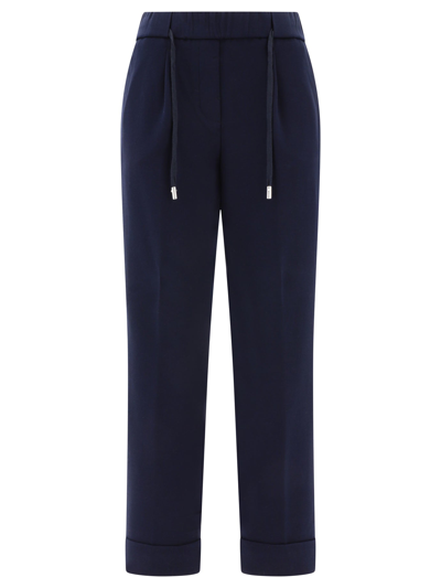 Peserico Track Trousers In Blue