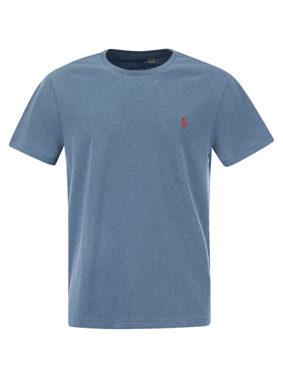 Polo Ralph Lauren Slim Fit Jersey T Shirt In Sea