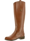 Array Derby Womens Leather Knee-high Riding Boots In Brown