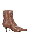 Jeffrey Campbell Woman Ankle Boots Brown Size 7 Soft Leather