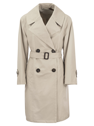 's Max Mara S Max Mara Vtrench Drip Proof Cotton Twill Over Trench Coat In Neutral
