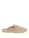 ABARCA ABARCA WOMAN ESPADRILLES BEIGE SIZE 6 LEATHER