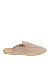 Abarca Woman Espadrilles Beige Size 8 Leather