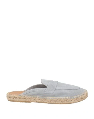 Abarca Woman Espadrilles Sky Blue Size 6 Leather In Blue