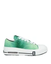 NAHMIAS NAHMIAS MAN SNEAKERS GREEN SIZE 8 TEXTILE FIBERS