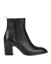 Thom Browne Woman Ankle Boots Black Size 8 Calfskin In Black
