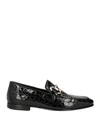 Mich E Simon Man Loafers Black Size 9 Leather