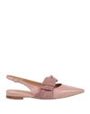 Mara Bini Woman Ballet Flats Pastel Pink Size 8 Leather