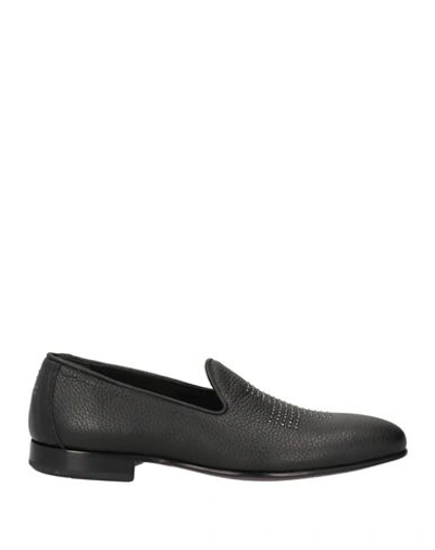 Mich E Simon Man Loafers Black Size 9 Leather