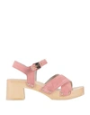 SCHOLL SCHOLL WOMAN MULES & CLOGS PINK SIZE 7 LEATHER