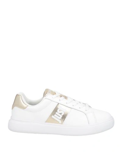 Just Cavalli Woman Sneakers White Size 5 Leather