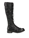 CULT CULT WOMAN BOOT BLACK SIZE 8 LEATHER