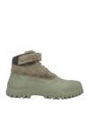 Diemme Man Ankle Boots Military Green Size 14 Leather, Rubber