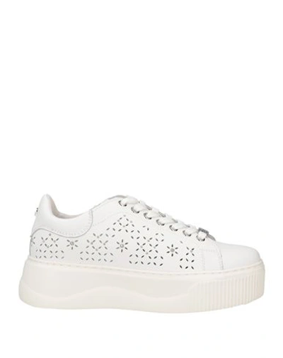 Cult Woman Sneakers White Size 8 Leather