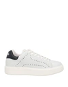 Buffalo Woman Sneakers Off White Size 7.5 Calfskin In White