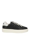 Buffalo Woman Sneakers Black Size 7.5 Calfskin In Black