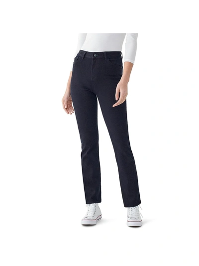 Dl1961 Patti Cropped High-rise Straight-leg Jeans In Multi