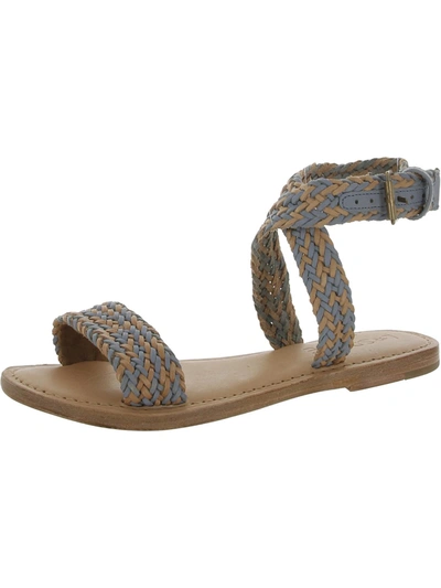 L*space Bora Bora Womens Leather Ankle Strap Slide Sandals In Multi