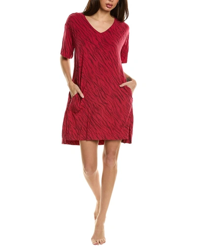 Donna Karan Sleep Shirt In Red