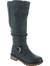 WANDERLUST FIONA 3 WOMENS FAUX LEATHER TALL KNEE-HIGH BOOTS