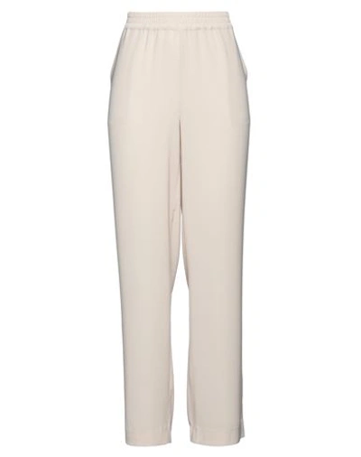 Hemisphere Woman Pants Ivory Size S Polyester In White