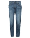 Modfitters Man Jeans Blue Size 30 Cotton, Elastane, Soft Leather In Blue