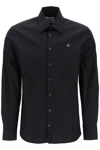 VIVIENNE WESTWOOD VIVIENNE WESTWOOD GHOST SHIRT WITH ORB EMBROIDERY