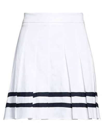 Silvian Heach Woman Mini Skirt White Size 6 Cotton, Elastane