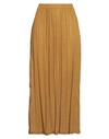 Sophie Deloudi Woman Maxi Skirt Camel Size 3 Viscose In Beige