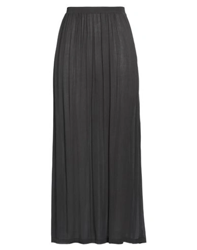 Sophie Deloudi Woman Maxi Skirt Steel Grey Size 3 Viscose