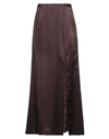 BITE STUDIOS BITE STUDIOS WOMAN MAXI SKIRT DARK BROWN SIZE 10 ORGANIC SILK