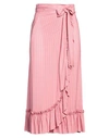 Loretta Caponi Woman Maxi Skirt Magenta Size L Viscose In Magenta